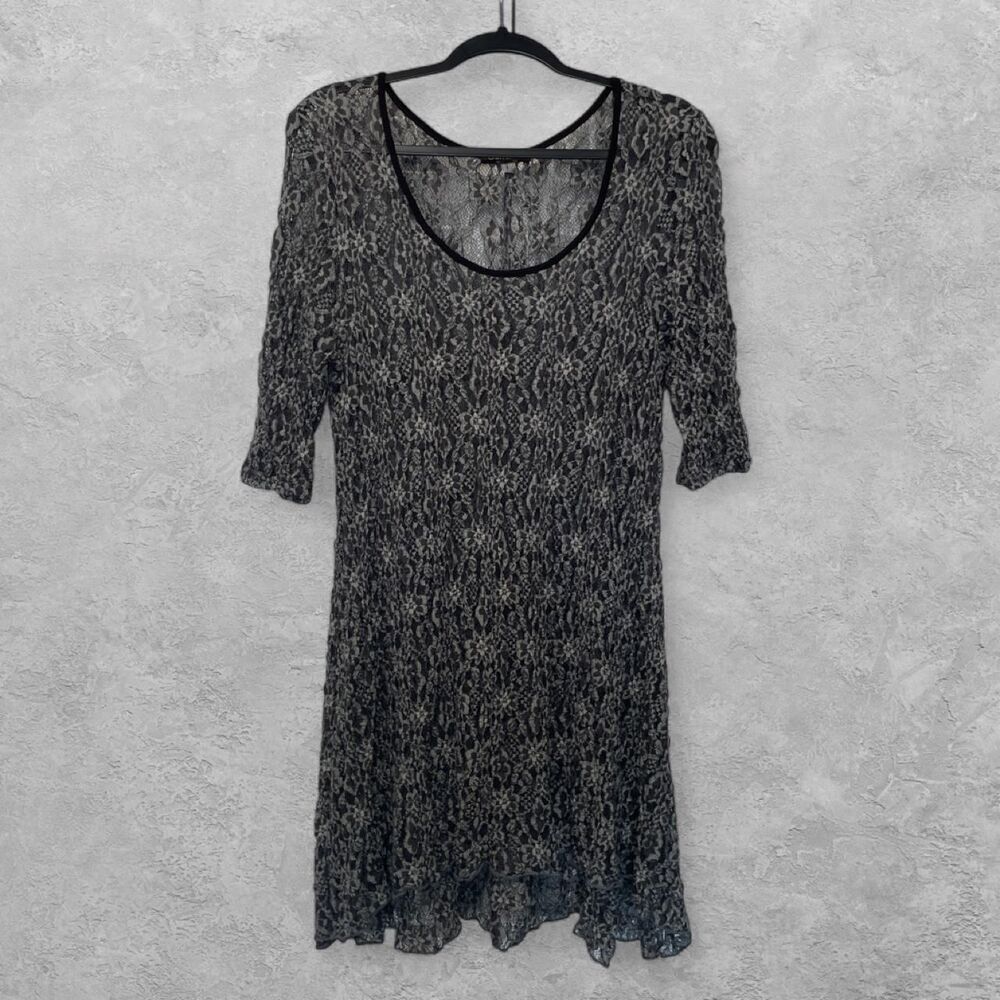 Surrealist Sheer Lace Tunic Top Small Oversized Y2K Fairy Romantic Whimsigoth